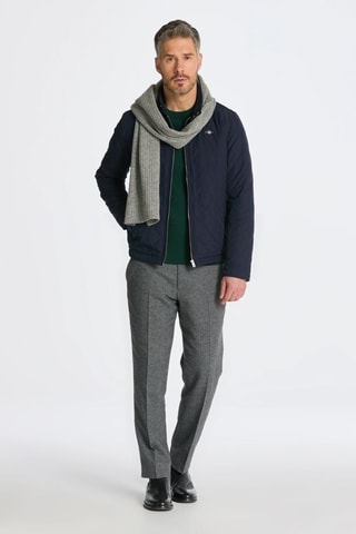 Pull regular en coton biologique - Vert foncé