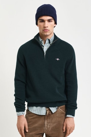 Pull en mérinos - Bleu marine