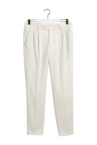 Pantalon en laine et cachemire - Ecru