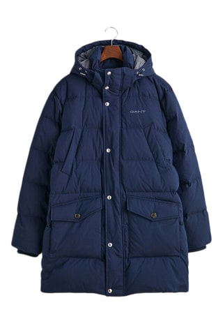 Anorak relaxed con capucha - Azul marino