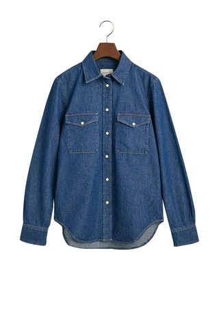 Chemise regular - Indigo