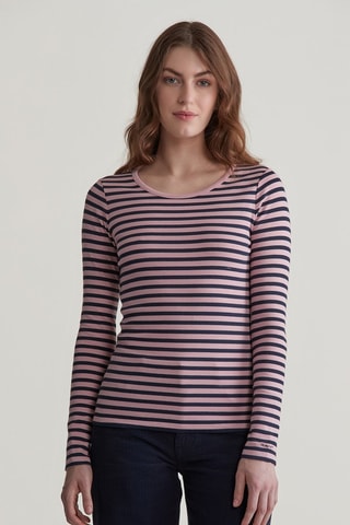 T-shirt - Bleu marine et rose