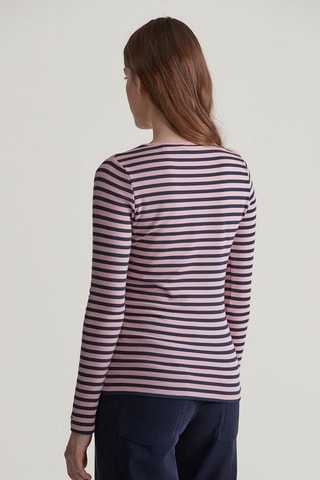 T-shirt - Bleu marine et rose