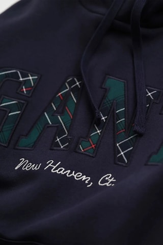 Sweat regular à capuche - Bleu marine