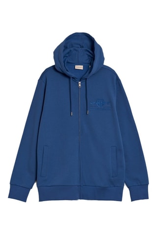 Sweat regular à capuche - Bleu