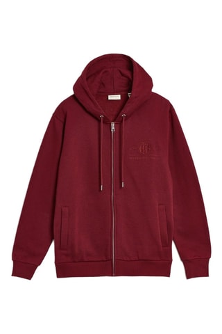Sweat regular à capuche - Bordeaux