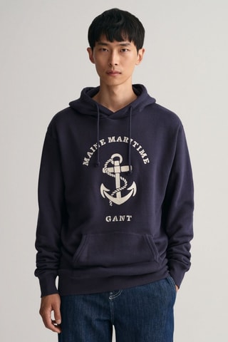 Sweat à capuche - Bleu marine
