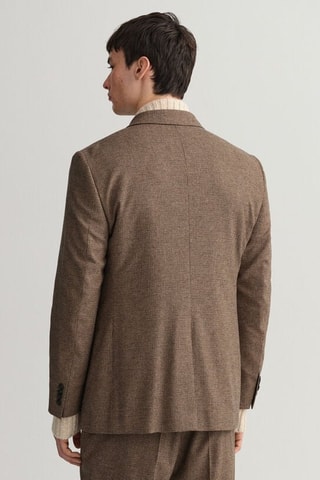 Blazer relaxed en laine - Marron