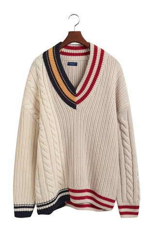 Pull en laine mérinos - Écru