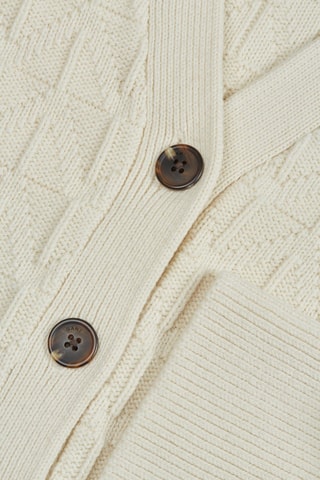 Gilet relaxed en laine mérinos - Crème