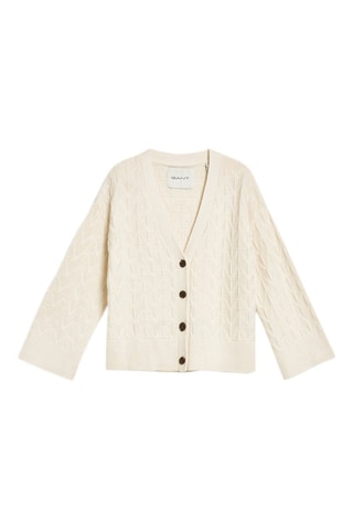 Gilet relaxed en laine mérinos - Crème