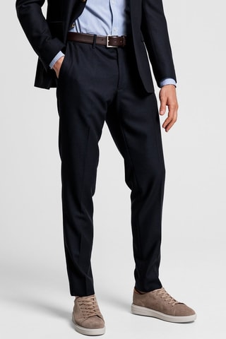 Pantalon en laine - Bleu nuit