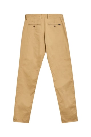Pantalon droit en coton biologique - Beige