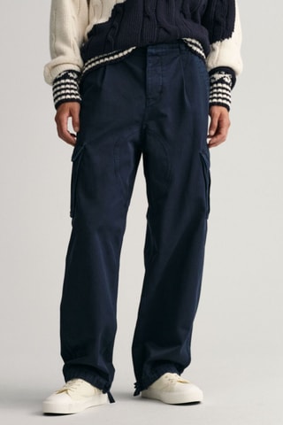 Pantalon cargo - Bleu marine