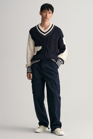 Pantalon cargo - Bleu marine