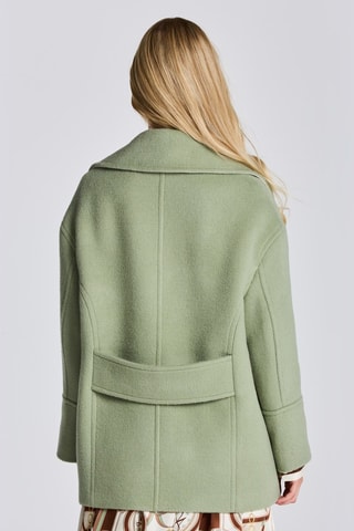 Manteau oversize en laine - Vert clair