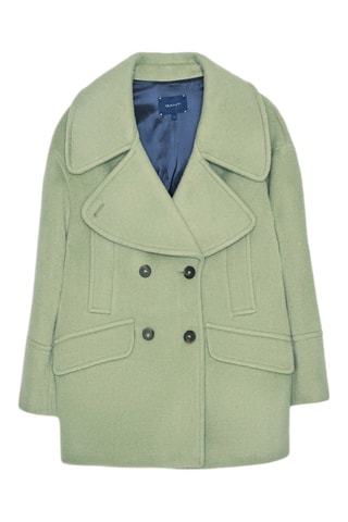 Manteau oversize en laine - Vert clair