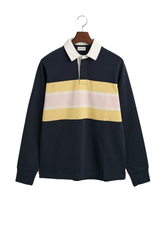 Polo relaxed - Bleu marine