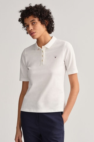 Polo regular - Blanc