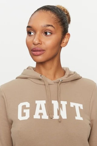 Sweat regular à capuche - Beige