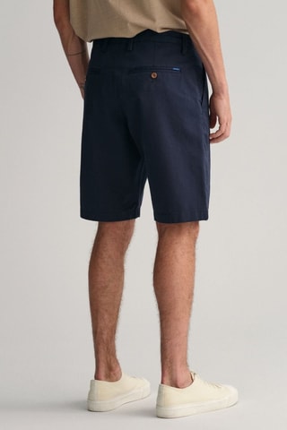 Short en coton biologique - Bleu marine