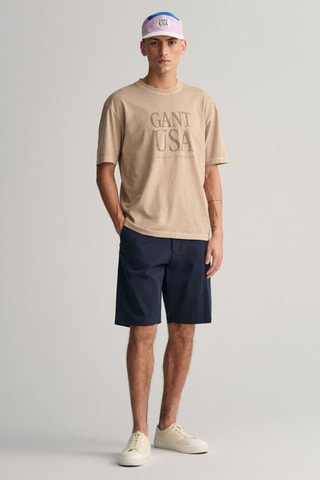 Short en coton biologique - Bleu marine