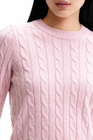 Pull en laine de mouton - Rose