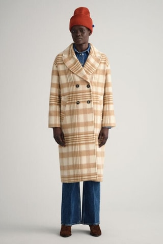 Manteau relaxed en laine - Beige
