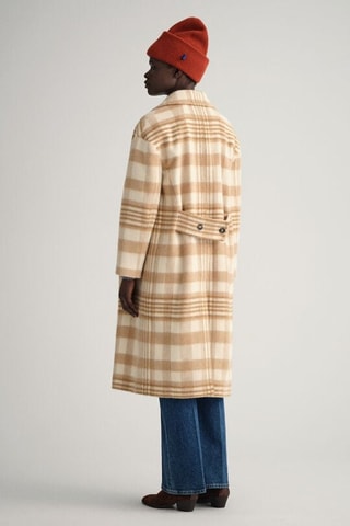 Manteau relaxed en laine - Beige