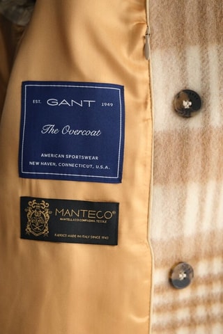 Manteau relaxed en laine - Beige