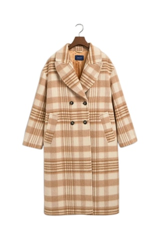 Manteau relaxed en laine - Beige