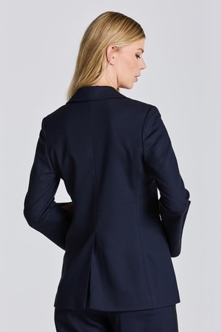 Veste de costume slim en laine - Bleu marine