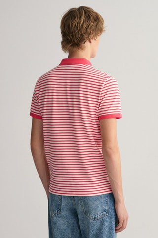 Polo - Rose et blanc