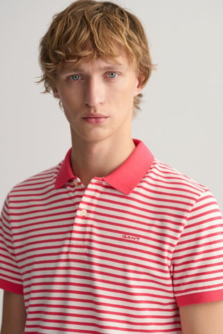 Polo - Rose et blanc