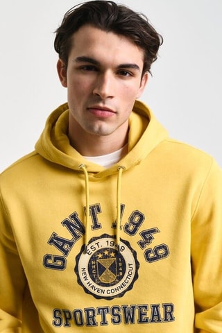 Sweat à capuche - Jaune