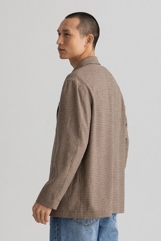 Veste de costume relaxed en laine - Beige