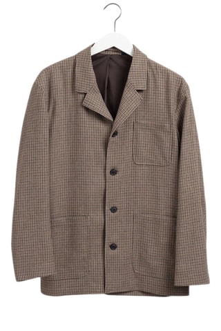 Veste de costume relaxed en laine - Beige