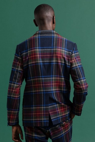 Veste de costume slim en laine - Bleu marine