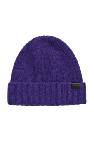 Bonnet en laine mérinos - Violet