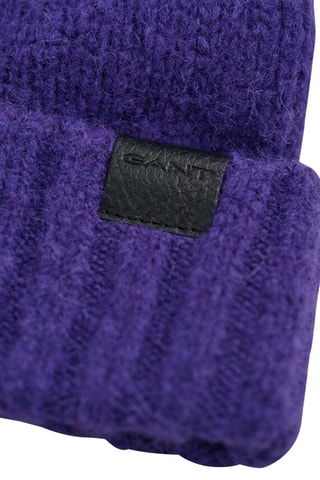 Bonnet en laine mérinos - Violet