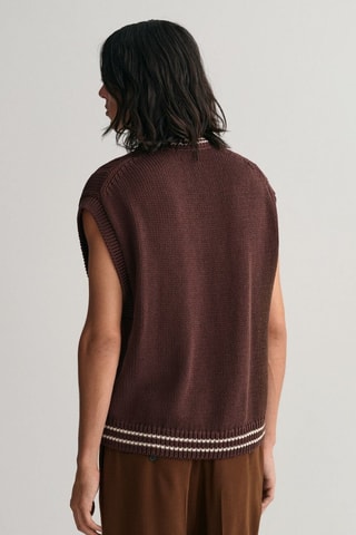 Pull sans manches - Marron