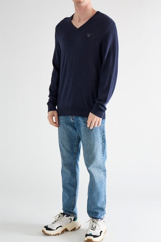 Pull en laine - Bleu marine