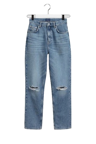 Jean taille haute - Bleu