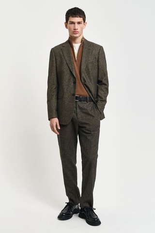 Veste en laine et soie - Marron