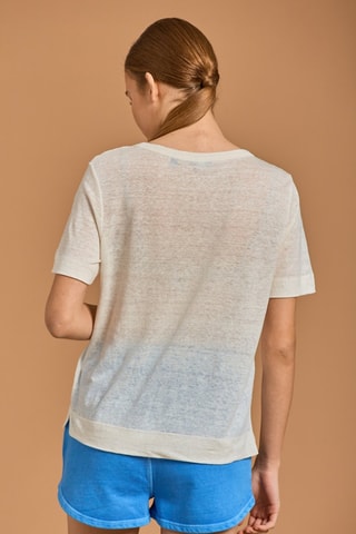 Top en lin - Beige