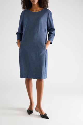 Robe droite - Bleu