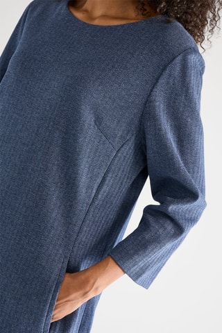 Robe droite - Bleu