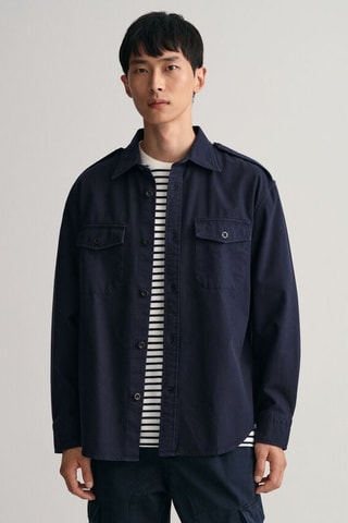Surchemise relaxed - Bleu marine