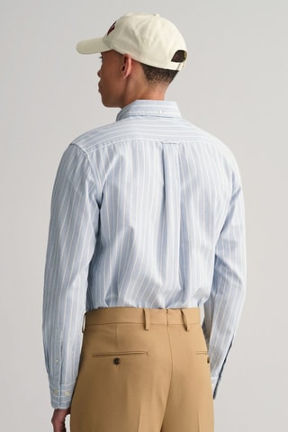 Chemise regular en coton biologique - Bleu