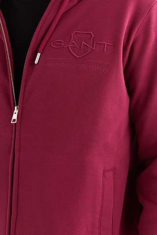 Sweat regular à capuche - Bordeaux